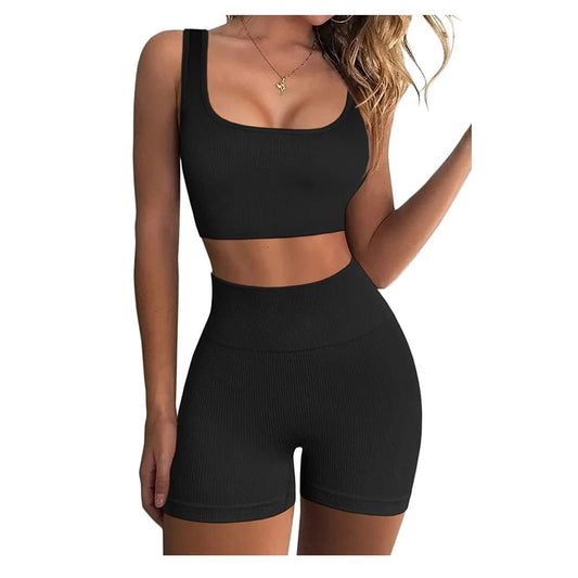 Two Piece Women Clothing Activewear Gym Yoga Sets