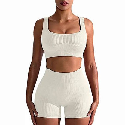 Two Piece Women Clothing Activewear Gym Yoga Sets