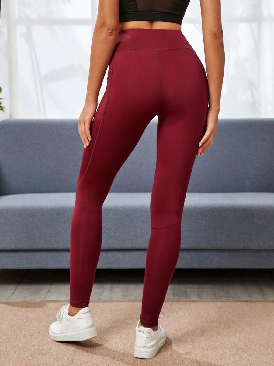 4 Way Stretch Yoga Leggings With Pockets Fitness Running Active Pants
