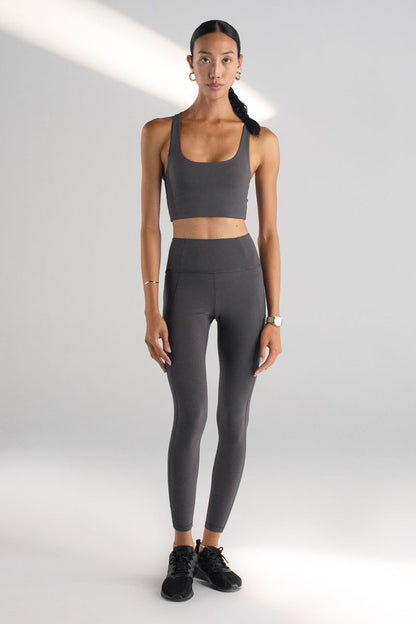 4 Way Stretch Yoga Leggings With Pockets Fitness Running Active Pants