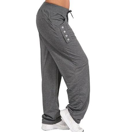 Women's Loose Fit Straight Sweatpants Slouchy Cotton Hiking Baggy Bottoms